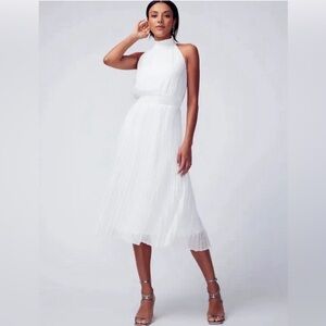 WHBM Silvertoned metallic clip dots